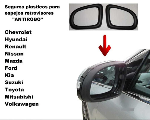 Protecciones Seguros De Espejos Toyota Yaris 2012-2020 Foto 6