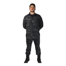 Conjunto De Combate Rip Stop Camuflado Petróleo - Original