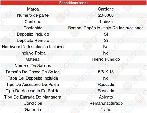 Bomba Direccion Hidraulica Chevrolet Brookwood V8 5.7l 71-72 Foto 5