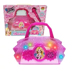 Bolsa Microfone Infantil Rock Show Musical Belinda Mp3 Luz