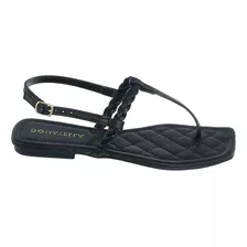 Sandalinha Chinelo Feminino Papete Tira Adulto Cores Bordado