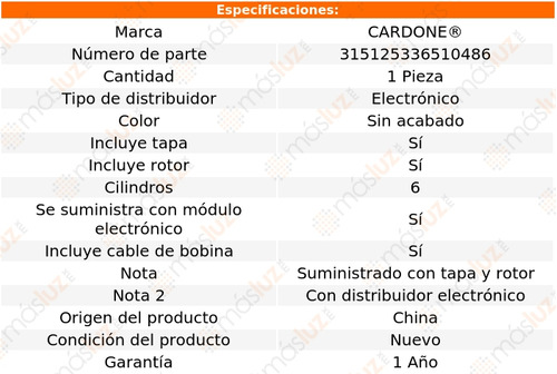 Distribuidor Ignicin Cutlass Ciera 2.8l 6 Cil 86 Foto 5