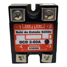 Relé Estado Sólido 60a 220vdc Controle 5-32vdc Dcd2-60a Loti