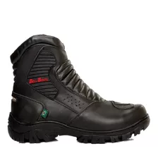 Bota Coturno Motoqueiro Masculino Couro Original Oferta