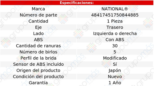 Maza Trasera Izquierda O Derecha National Is F 2008 A 2014 Foto 3