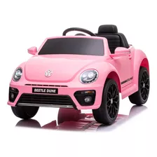 Auto A Batería Para Niños Shine Volkswagen Beetle Dune Color Rosa 