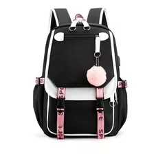 Mochila Kawaii Estilo Coreano Juvenil Con Puerto Usb