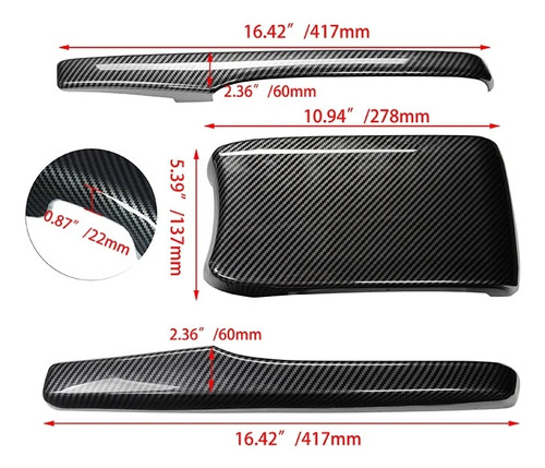 Funda Embellecedor Tapa Reposabrazos Honda Civic 2016 - 2021 Foto 5