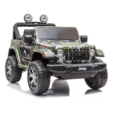 Carro A Batería 4x4 Jeep Rubicon Con Pantalla Video