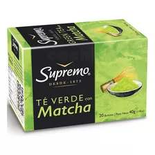 Te Supremo Verde Con Matcha X 20 Saquitos