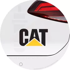 Adesivo Logo Cat Caterpillar Maquinas Pesadas 15x10cm Carro