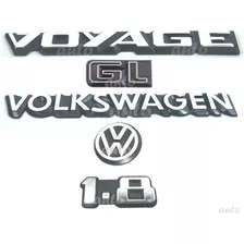 Emblemas Voyage Gl Volkswagen 1.8 + Vw Mala - 1987 À 1990