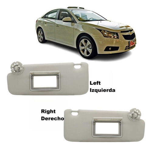 Para Visera Solar Chevrolet Cruze 2011-19, Izquierda+derecha Foto 2