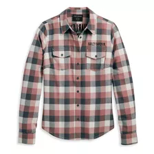 Camisa Xadrez Harley-davidson Feminina Retro Winged Flannel