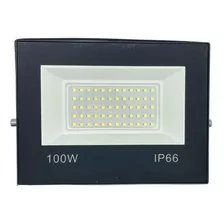 Kit C/10 Refletor Led 100w Holofote Prova Dágua Ip66 Bf