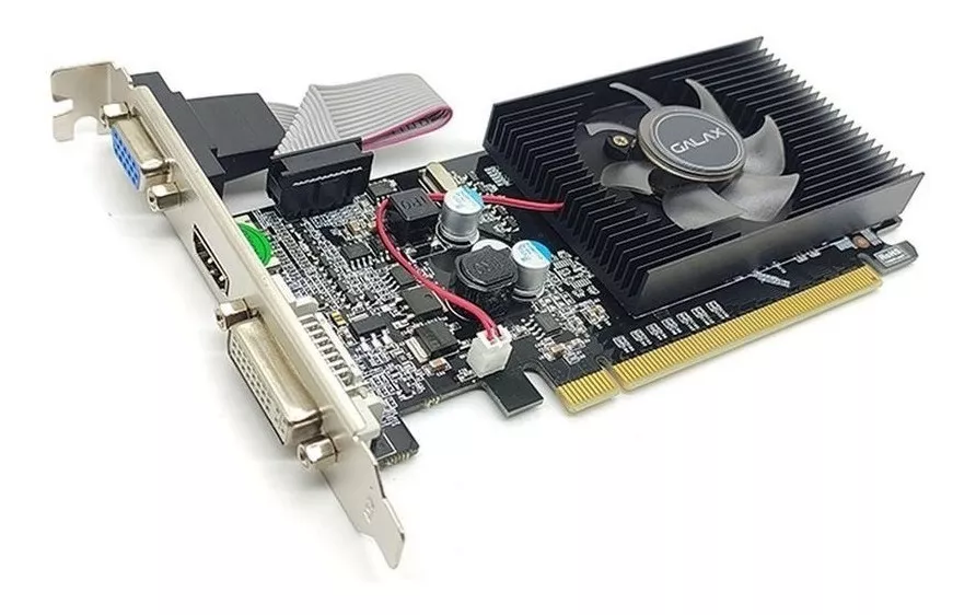 Placa De Vídeo Nvidia Galax Geforce 200 Series Gt 210 21ggf4hi00np 1gb