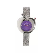 Relógio Feminino Chilli Beans Vilões Disney Maçã Prata Roxo