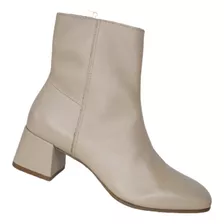 Bota My Shoes Couro Nude