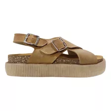 Sandalias Verano Cuero Vacuno Mujer Riot Chaima Tipo Birk