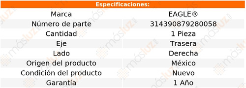 (1) Base Amortiguador Tra Der Lexus Rx330 3.3l V6 04/06 Foto 3