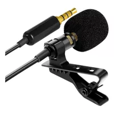 Microfone Lapela Para Moto Filmador Trava De Roupa