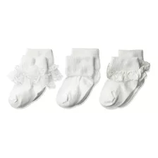 Jefferies Socks Baby Girls - Calcetines De Encaje Con Ojales