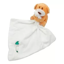 Naninha Urso Com Cobertor Branco Bebê Infantil