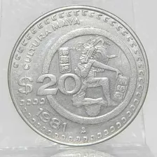 Moneda De 20 De La Cultura Maya