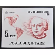 Albania, Bloque Yv Bf 73 Tema Europa Año 1992 Mint L18800