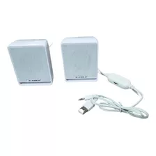 Mini Caixa Som Portátil 6w Usb P2 Pc Notebook Xc-cm-4 Branca