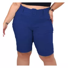 Bermuda Plus Size Feminino Bengaline Moda Plus 