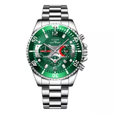 Reloj De Pulsera Aqua Ghost Verde Para Hombre