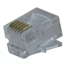 Conector Modular Plug 6x6 Rj11 Hikari - Conjunto 10 Peças