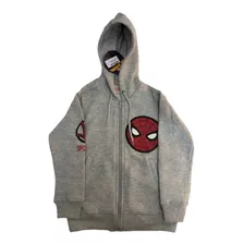 Campera Canguro Spiderman Con Capucha Hombre Araña