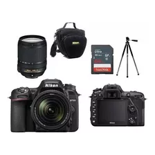 Nikon D7500 Lente 18-140mm Vr +bolsa+tripé+cartão 64gb Nf