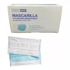 Mascarilla Desechable Certificada 3 Capas - 5 Caja 50u 