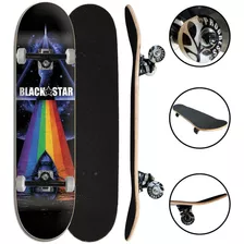 Skate Montado Semi Profissional - Black Star Zepplim