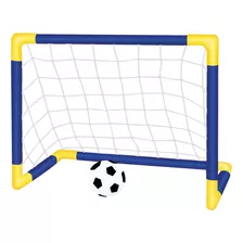 Trave De Futebol Infantil Plástico 79cmx50cm Com Acessórios