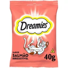 Dreamies Petisco Para Gatos Adultos Sabor Salmão 40g