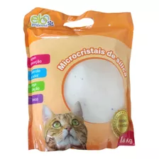 Areia Sanitária Micro Cristais Sílica Em Gel 1,6kg Gato X 1600g De Peso Neto