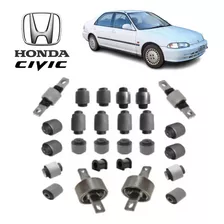  26 Buchas Suspensão Dianteira +traseira Honda Civic 92/95