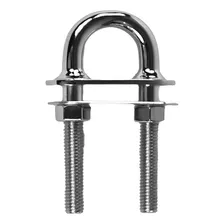 Ferragem U-bolt Inox Proa Porca E Placa De Fixação 1/2 64mm