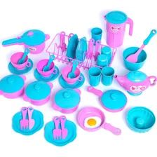 Kit 43pçs Brinquedos De Cozinha Faz De Conta Menina Zucatoys