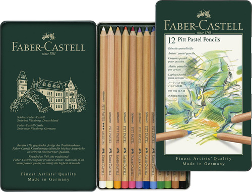 Lapices Pitt Pastel Estuche X12 Colores Faber-castell