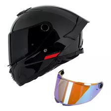 Capacete Mt Helmets Thunder 4 Solid Black + Viseira Extra