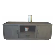 Mesa Tv Rack Madera Maciza Patinada 11051 - Dormire Color Marrón