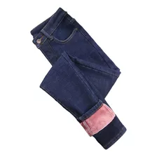 Pantalón Mezclilla Skinny Afelpado A La Cintura Stretch