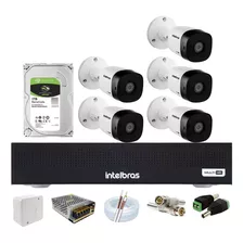 Kit Intelbras, 5 Cam Hdcvi 1120b Dvr Mhdx 1008c,hd 1tb