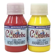 Kit Colores Acrílicos Cordoba X 12 Colores 60ml