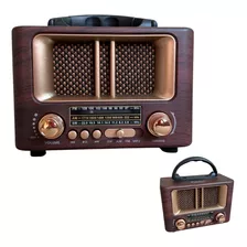 Rádio Vintage Retro Classico Bluetooth Am Fm Bateria 